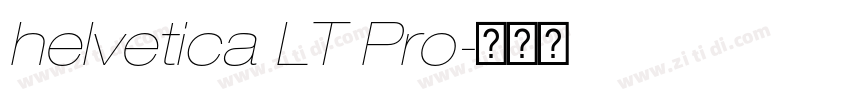helvetica LT Pro字体转换